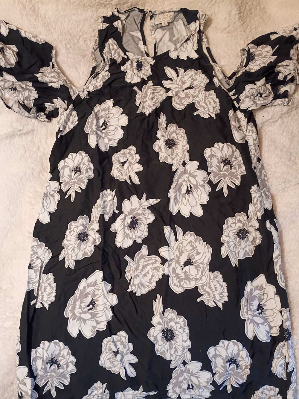 Mud Pie Cora Cold-Shoulder Floral Dress